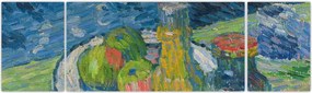 Obraz - Alexej von Jawlensky, Still Life with Bottles and Fruit, reprodukcje (170x50 cm)