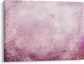 Obraz - Mandala na różowej ścianie (70x50 cm)
