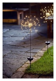 Ogrodowa lampa solarna LED z białymi diodami Star Trading Firework, wys. 100 cm
