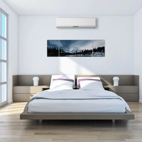 Obraz - Na zamarzniętym jeziorze (170x50 cm)