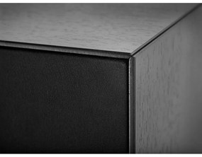 Czarna komoda pod TV Edge by Hammel