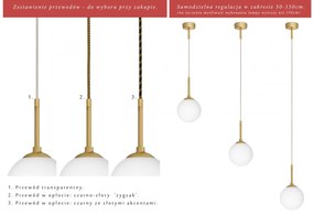 Złota lampa wisząca na przewodzie GP-S1GU