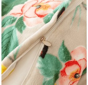 PrzytulneMieszkanie.pl PrzytulneMieszkanie.pl Pościel z mikropluszu PETALIA beżowa Rozmiar pościeli: 70 x 80 cm | 140 x 200 cm