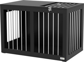 PawHut Klatka dla Psa Czarna 80x50x56,5cm | Aosom PL