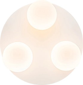 Nowoczesna lampa sufitowa łazienkowa biała 3-światłowa - Cederic