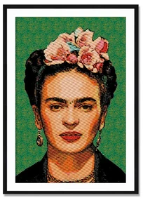 Tablica ścienna z drewna samba Madre Selva Frida Draw, 40x60 cm