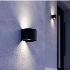 Eglo 901844 - Zewnętrzny kinkiet LED CALPINO 2xLED/2,8W/230V IP54 czarny