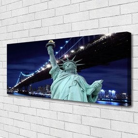 Zdjęcie na płótnie Nowojorski Most i Wolność