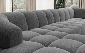 Narożnik VELPA XL Prawostronny z elektryczną regulacją siedziska w tkaninie LOOP 17 WERSAL