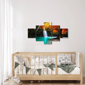 Obraz - Szmaragdowa Laguna (125x70 cm)