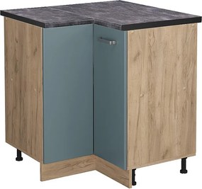 Szafka narożna niebiesko-szary 75.6x60x81.6 r-line