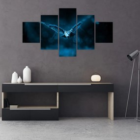Obraz lecącej sowy (125x70 cm)