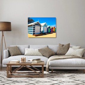 Obraz na szkle - Brighton Beach, Melbourne, Australia (70x50 cm)