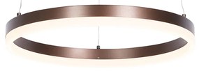 Lampa wisząca ciemny brąz 40 cm w tym LED 3-stopniowo ściemniana - Anello Nowoczesny Oswietlenie wewnetrzne