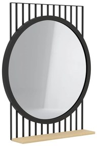 Eglo 425065 - Lustro HUNWICK 45,4x57 cm czarny/lipa