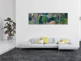 Obraz - Paul Gauguin, Te raau rahi (The Big Tree), reprodukcje (170x50 cm)