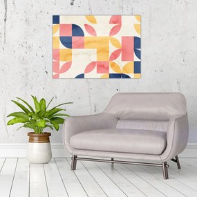 Obraz - Abstrakcja z wzorami retro (70x50 cm)