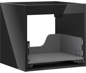 Mexen Box-A korpus szafki podumywalkowej 50 cm, 1 szuflada, czarny połysk - 91AX0-0500-470-1-70
