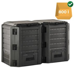 Prosperplast Kompostownik ogrodowy - Compogreen 800 l czarny