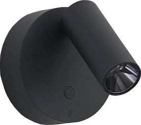 Ideal Lux - LED ściemnialny kinkiet ścienny punktowy ELF LED/3W/230V CRI95 czarny