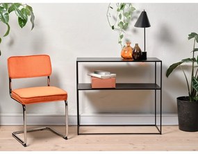 Pomarańczowe sztruksowe krzesło Rupert – Unique Furniture