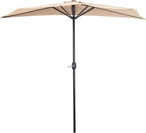 Parasol ogrodowy boczny UM016 - składany, przyścienny, beżowy