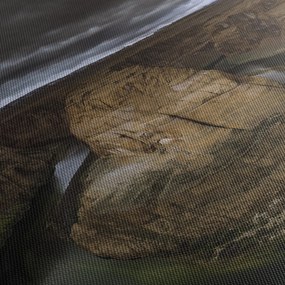 Obraz kanionu (z zegarem) (90x30 cm)