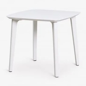 Kwadratowy Stół Ogrodowy 85x85 Cm Z Polipropylenu Scand Biała - Sklum
