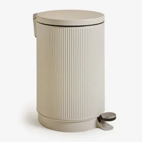 Kosz Na Śmieci Z Pokrywą I Pedałem Midler Gardenia Biel & 20 L - Sklum