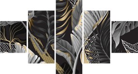 Obraz - Złota dżungla (125x70 cm)