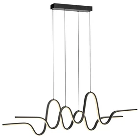 Design Pendant Lamp Black Incl. Dimmable LED Easylift - AltitudeDesignerski Oswietlenie wewnetrzne