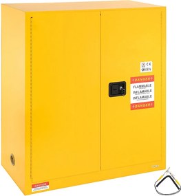 Szafa Bezpieczeństwa, SucceBuy Szafa Bezpieczeństwa Palna 114 L Żółty 109,5 × 46 × 127,3 cm Szafa Żółta