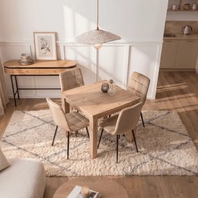 Stół Kwadratowy Rozkładany MAX 80-160 cm Dąb Artisan Nowoczesny Loft