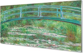 Szklany Panel Japońska Kładka - Claude Monet