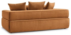 Musztardowa sofa z tkaniny szenilowej 237 cm Whesley – Bobochic Paris