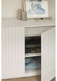 Biała niska komoda 100x70 cm Doric – Teulat