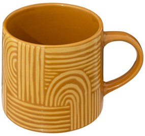 Kubek ceramiczny z geometrycznym wzorem SOLEYA, 380 ml