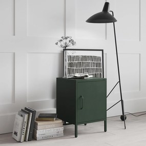 Szafka nocna metalowa butelkowa zieleń Modern MIA, 424 x 595 x 400 mm