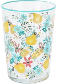 4-częściowy zestaw szklanek Flowers & Fruits 510 ml, niebieski