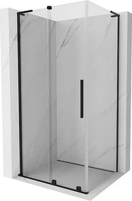 Mexen Velar L kabina prysznicowa rozsuwana 110 x 80 cm, transparent, czarna - 871-110-080-03-70