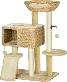 PawHut Drzewko dla kota z piłeczką do zabawy