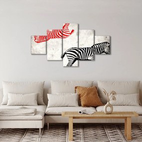 Obraz - Zebry (125x70 cm)