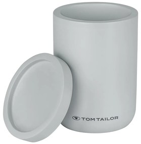 Szary organizer łazienkowy na waciki z żywicy polimerowej Tom Tailor T-Color Bath – Wenko