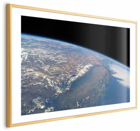 Plakat Potęga ziemi 30x21 cm z ramą złotą z marginesem ARTGEIST B