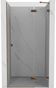 Mexen Lunar drzwi prysznicowe uchylne prawe 70 cm, transparent, różowe złoto - 834-070-000-60-00-P