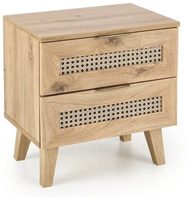 Rustykalna szafka nocna z szufladami - Vobo 6X