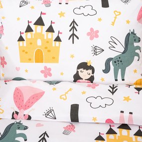 4Home Dziecięca pościel bawełniana do łóżeczka Fairytale Dream, 100 x 135 cm, 40 x 60 cm