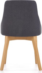 Wygodne krzesło na drewnianych nogach w kolorze dąb miodowy Toledo