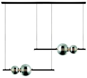 Zambelis 22234 - LED Żyrandol ściemnialny na lince LED/22W/230V czarne