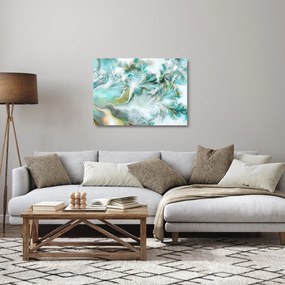 Obraz na szkle - Malowanie abstrakcyjnych wzorów (70x50 cm)